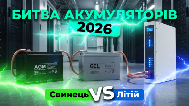 AGM, GEL чи LiFePO4: Як обрати ідеальний акумулятор для енергонезалежності