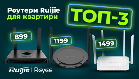Недорогі, але якісні: ТОП-3 роутери Ruijie ціною від 899 до 1499 грн для квартири