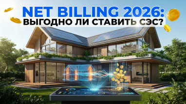 Электроэнергия 2026: Как работает Net Billing и выгодно ли сейчас устанавливать солнечные панели?