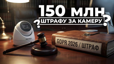Відеонагляд в офісі 2026: Від 34 тисяч до 150 мільйонів штрафу. Гід з виживання для бізнесу