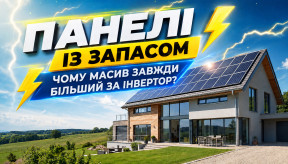 Панелі із запасом: чому масив завжди більший за інвертор?