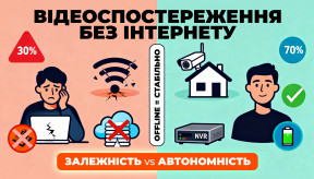 Відеоспостереження без Інтернету: як це працює і коли варто