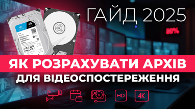 Як розрахувати архів для відеоспостереження: Гайд 2025