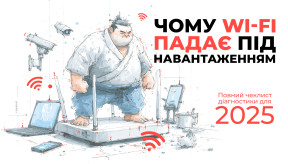 Чому Wi-Fi падає під навантаженням? Повний чеклист діагностики для 2025