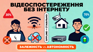Відеоспостереження без Інтернету: як це працює і коли варто