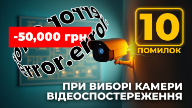 Як вибрати камери відеоспостереження: 10 помилок, що коштують тисячі гривень