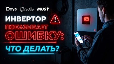 Інвертор показує помилку: що робити? Повний довідник кодів Deye, Solis, MUST