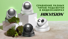 Сравнение различных типов подсветки в видеокамерах Hikvision