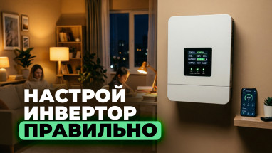 Ваш инвертор специально не заряжает аккумулятор. И это правильно