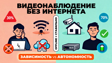 Видеонаблюдение без Интернета: как это работает и когда стоит