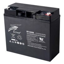 Ritar RT12200 – Акумуляторна батарея (12V, 20Ah, AGM, Макс. струм 200А)