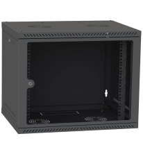 Шкаф телекоммуникационный двери стекло (черный) IPCOM 9U 600x450