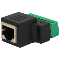 Разъем RJ-45(F) (8 контактов) с клеммами под кабель