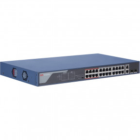 Hikvision DS-3E0326P-E(B) - Неуправляемый коммутатор POE на 24 порта Fast Ethernet фото