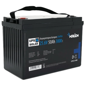 Merlion LiFePO4 25.6V 50AH - Акумуляторна батарея купити