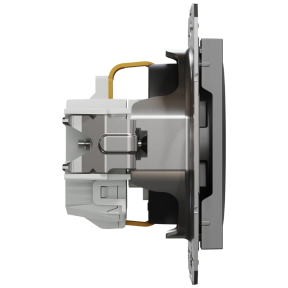 Schneider Electric Asfora EPH2900271 - Розетка с заземлением и шторками антрацит фото