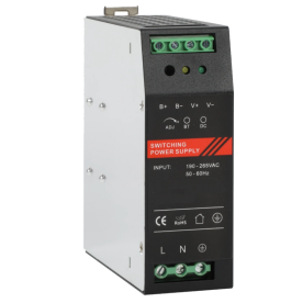 VIA Energy DR48120-01B – Блок безперебійного живлення на DIN-рейку (48V, 2.5A, 120W, Регулювання 48-54V, Зарядка АКБ)