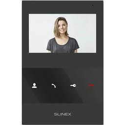 Slinex SQ-04M Black - 4-х дюймовый домофон со встроенной программной детекцией движения