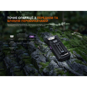 Ліхтар ручний Fenix SW05R-UV LED чорний купити