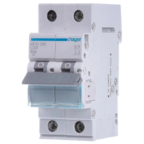 Hager MCN240 - Автоматичний вимикач 2P 6kA C-40A 2M купити