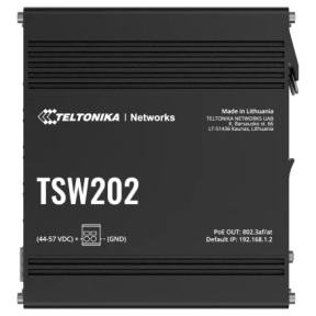 Промышленный управляемый PoE+ коммутатор Teltonika TSW202 (8xGbE, 2xSFP, 240W) в Украине