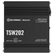Промышленный управляемый PoE+ коммутатор Teltonika TSW202 (8xGbE, 2xSFP, 240W)