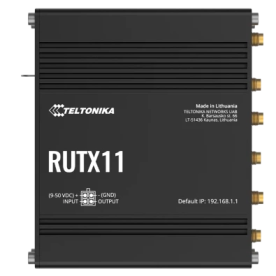 Teltonika RUTX11 – Промышленный маршрутизатор (4G LTE Cat 6, Dual SIM, Wi-Fi 5 AC Wave 2, 4xGbE, GPS)