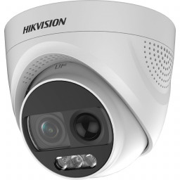 Hikvision DS-2CE72DFT-PIRXOF (2.8 мм) - 2МП ColorVu TurboHD відеокамера з PIR та сиреною