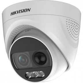 Hikvision DS-2CE72DFT-PIRXOF (2.8 мм) - 2МП ColorVu TurboHD відеокамера з PIR та сиреною купити