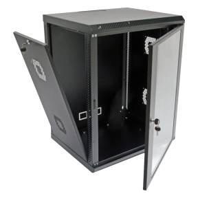 Шафа 19"15U, 600х600х773 акрилове скло,чорна зображення