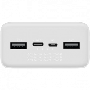 Повербанк Xiaomi Mi Power Bank 3 30000 mAh 24W Fast Charge PB3018ZM White (VXN4307CN) фото