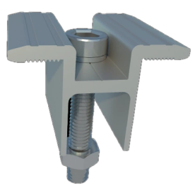 Ballast Fix Т-образный прижим UNI – Крепление для солнечных панелей (в сборе, 2шт, для угла 15°)