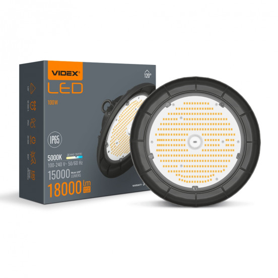VIDEX 100W 5000K 220V - LED светильник высотный ХайБэй – PIPL.UA ...