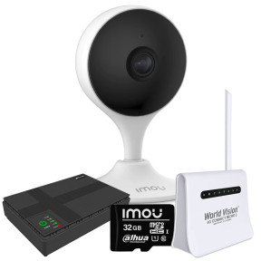 Комплект внутренний 2Мп из LTE с бесперебойным питанием купить