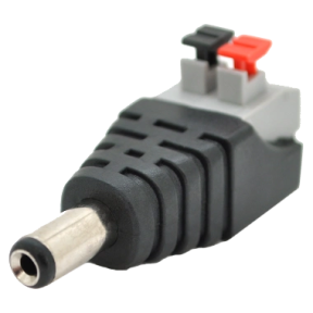 Роз'єм DC-M (D 5,5x2,1мм) з клемами під ручний зажим під кабель купити