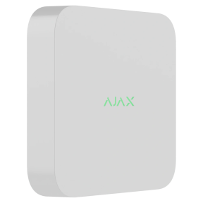 Ajax NVR DC (8ch) (8EU) white - Мережевий відеореєстратор зображення
