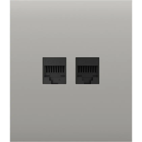 Ajax CenterCover (LAN) Oyster - Передня панель для вбудованої інтернет-розетки