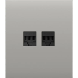 Ajax CenterCover (LAN) Oyster - Передня панель для вбудованої інтернет-розетки