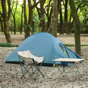 Крісло складане Naturehike NH20JJ022 600D Oxford Cotton / сталь, чорний в Україні