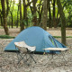 Кресло складное Naturehike NH20JJ022 600D Oxford Cotton/сталь, черный