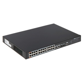 24-портовий керований POE комутатор Dahua DH-PFS4226-24ET-240