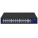 Hedy HN24H2G-300 – PoE комутатор (24xPoE 100M, 2xUplink 1G, 300W, Extend 250m)