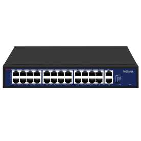 Hedy HN24H2G-300 – PoE комутатор (24xPoE 100M, 2xUplink 1G, 300W, Extend 250m)