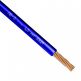 ПВ-3 1,5 Провід синій силовий мідь внутрішній ЗЗКМ