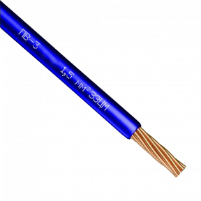 ПВ-3 1,5 Провід синій силовий мідь внутрішній ЗЗКМ купити