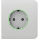 Ajax SideCover (smart) [ type F ] White - Передня панель та кришка розетки