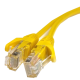 Патч-корд литой желтый 5е UTP RJ45 1м