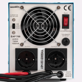 ИБП с правильной синусоидой Westech EAP DUAL ULTIMATE-1000VA/700W 12V (2 розетки Schuko, ток заряда 15А) фото