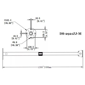 Подвесной кронштейн Hikvision DS-2921ZJ-M фото