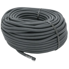 Труба гофрована 350Н 16/12мм бухта 100м гнучка з протяжкою негорюча купити